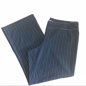 Maternity Black Pink White Striped Bootcut Side Panel Large Motherhood Maternity